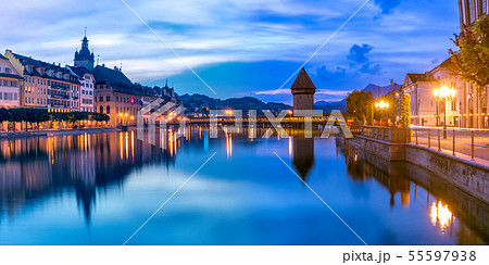 Lucerne at sunrise, Switzerland 55597938