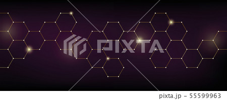 gold technical honeycomb background digital electronics 55599963