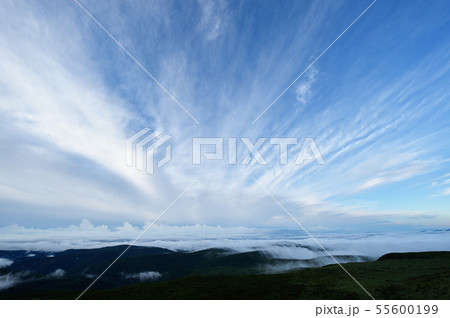 山頂から見た雲海(北海道) 山頂から見た雲海(北海道) 55600199