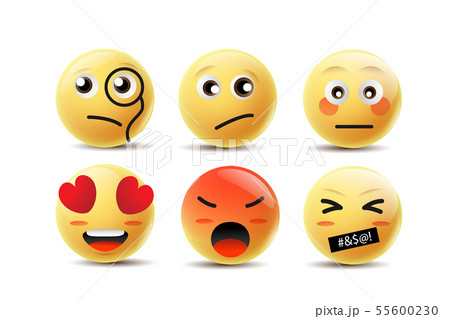 Emoji Feeling Faces Vector. Emoji Feeling Faces Vector. 55600230