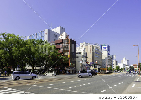 県庁前交差点 国道33号(国道32号) 高知県高知市 県庁前交差点 国道33号(国道32号) 高知県高知市 55600907