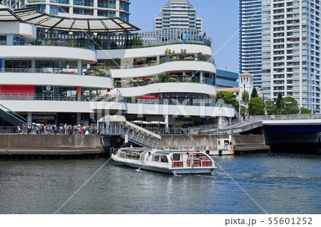 横浜駅東口のシーバス乗り場とポートサイド地区のビル 横浜駅東口のシーバス乗り場とポートサイド地区のビル 55601252