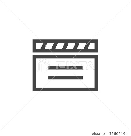 Clapperboard graphic design template vector 55602194