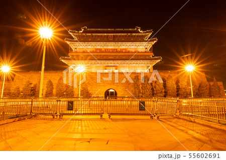 The ancient traditional Chinese Arrow Tower in the 55602691