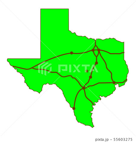 State of texas map logo vector. State of texas map logo vector. 55603275