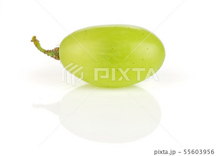 Fresh green grape isolated on white 55603956