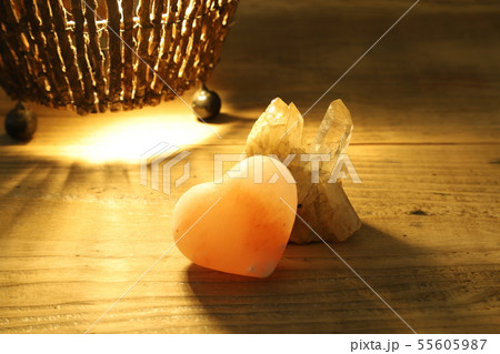 ハート型の岩塩 55605987