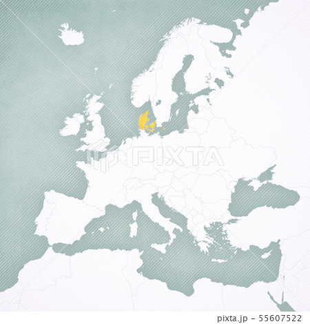 Map of Europe - Denmark Map of Europe - Denmark 55607522