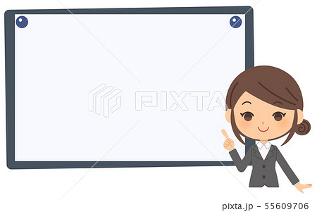 OL　ふきだし　指さし　 55609706
