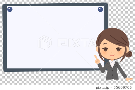 OL　ふきだし　指さし　 55609706