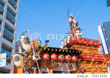 東京都 八王子まつり 関東屈指の山車 だし 祭りの写真素材