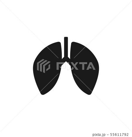 Lung icon design template vector isolated Lung icon design template vector isolated 55611792