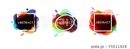 Colorful fluid gradient with abstract shapes Colorful fluid gradient with abstract shapes 55611928