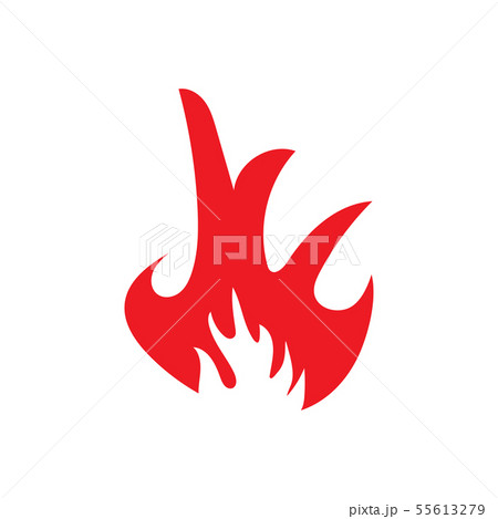 Flame icon design template vector isolated Flame icon design template vector isolated 55613279