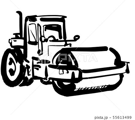 ロードローラーのイラスト素材 55613499 Pixta
