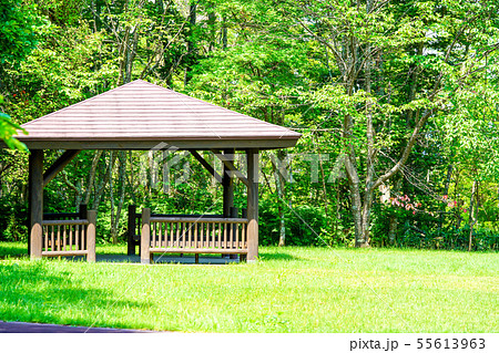 和琴半島の東屋 屈斜路湖 弟子屈町 和琴半島の東屋 屈斜路湖 弟子屈町 55613963