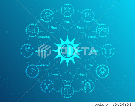 Zodiac Circle 55614351