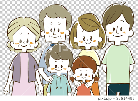 Three generations family-smile 55614495