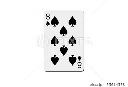 トランプスペード8のイラスト素材 [55614578] - PIXTA