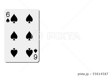 トランプスペード6のイラスト素材