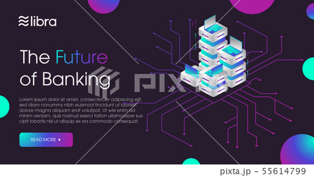 Libra cryptocurrency web template design Libra cryptocurrency web template design 55614799