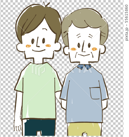 Parent and child-father and son 55615860