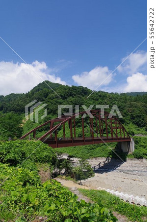 信州の災害跡地　浦川橋　北安曇郡小谷村の稗田山崩れ　２０世紀最大級の土砂災害 55642722