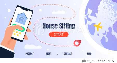 Landing Page for House Sitting Search Mobile App 55651415