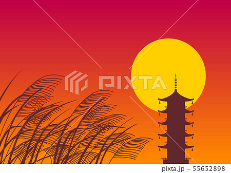 秋の夕景 秋の夕景 55652898