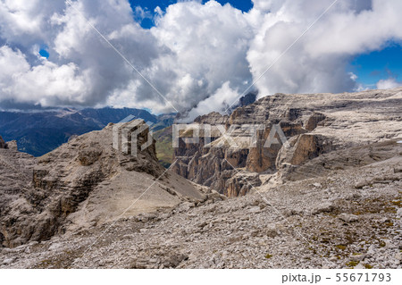 The Sass Pordoi is a relief of the Dolomites, in The Sass Pordoi is a relief of the Dolomites, in 55671793