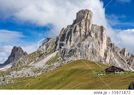 Italy Dolomites moutnain - Passo di Giau in South 55671872