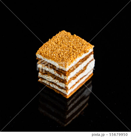 pastry on the black background 55679950