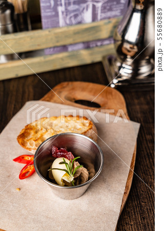 sandwich with butter and liver pate sandwich with butter and liver pate 55680889