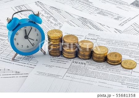 Penalty increase over time, receipt with accrued 55681358