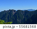仙丈ケ岳の登山道から望む南アルプス最難関の山、鋸岳と八ヶ岳 55681568