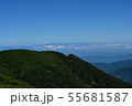 仙丈ケ岳の登山道から望む北アルプスの山々① 55681587