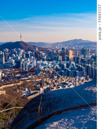 Beautiful Architecture building cityscape in Seoul city Beautiful Architecture building cityscape in Seoul city 55683157