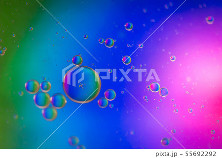 Rainbow abstract background picture made with oil, Rainbow abstract background picture made with oil, 55692292