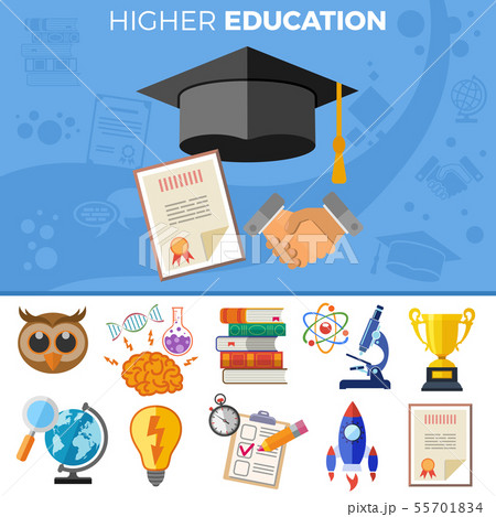 Higher Education Banner 55701834