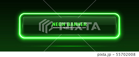Glass banner. Transparent geometric shapes. Glass banner. Transparent geometric shapes. 55702008