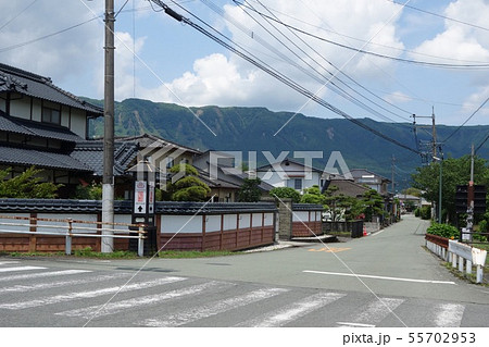 阿蘇　内牧温泉「入船」と外輪山 55702953