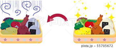 Awareness Of Food Poisoning In Lunch Boxes Stock Illustration