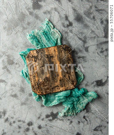 Cutting board over metal table background. Cooking Cutting board over metal table background. Cooking 55706071