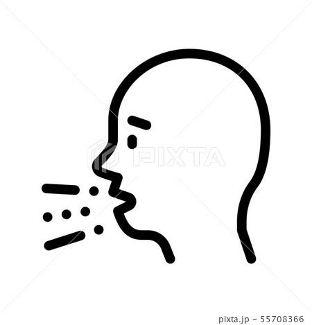 Character Man Sneezing Coughing Vector Sign Icon Character Man Sneezing Coughing Vector Sign Icon 55708366