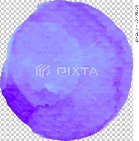 Watercolor_watercolor_illustration_circle_circle_bluepurple_blue-purple_dot 55708858