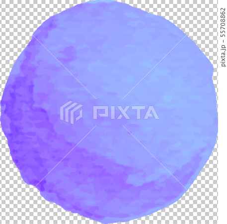 水彩_watercolor_イラスト_丸_circle_bluepurple_青紫_ドット 水彩_watercolor_イラスト_丸_circle_bluepurple_青紫_ドット 55708862