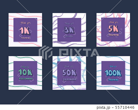 Set of  social media templates and elements. 55710446