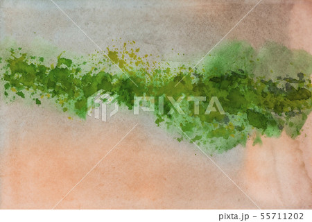 土色と緑の背景素材のイラスト素材