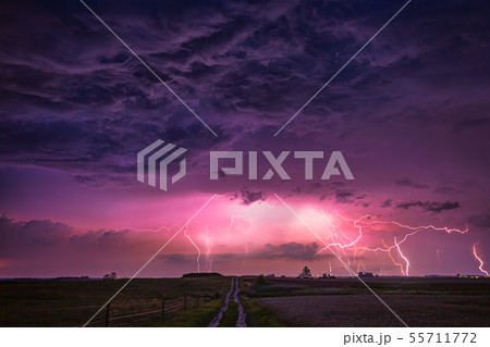 CLose up with lightning with dramatic clouds composite image . Night thunder-storm CLose up with lightning with dramatic clouds composite image . Night thunder-storm 55711772