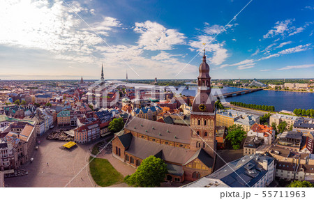 Beautifull aerial panoramic view from drone In 55711963